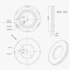 Bague de Tilt M54 pour caméras ASI2600 Pro, ASI6200 Pro, ASI2400MC-P