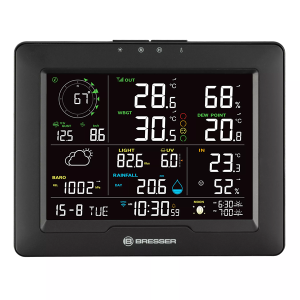 Station Météo Bresser 8-en-1 avec Indice de Chaleur Sahara TB