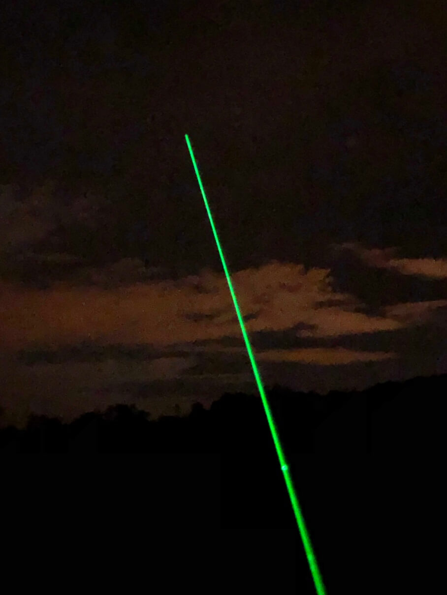 Pointeur laser vert 300mW puissant avec embouts
