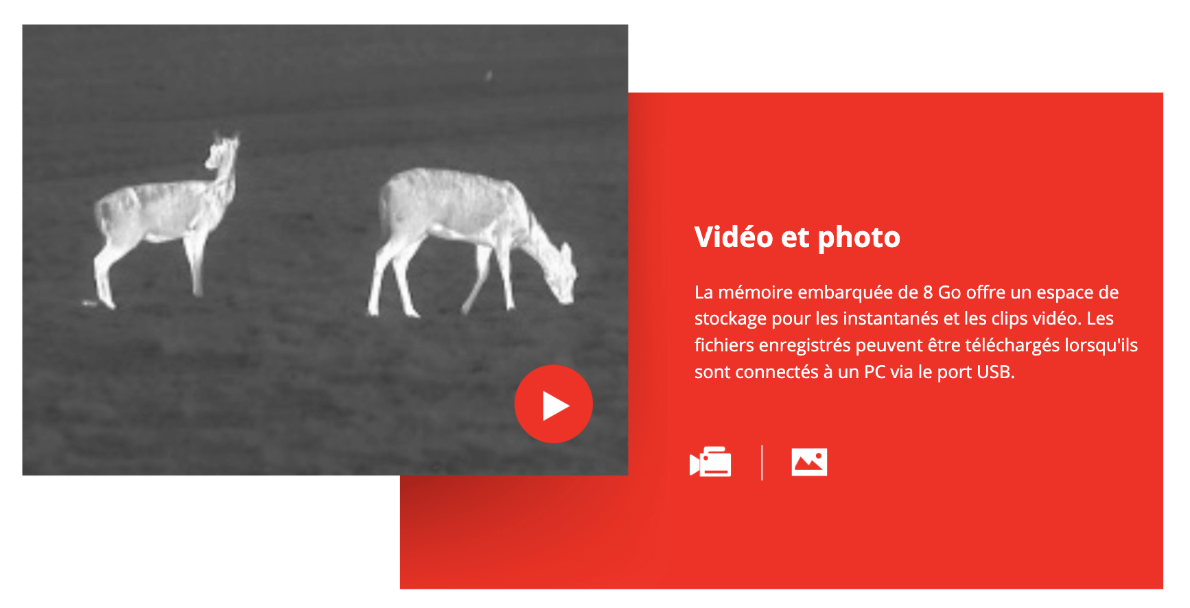 memoire embarquee 8 go stockage photo video lynx s le15s